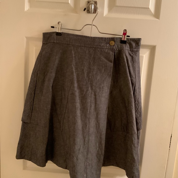 Anthropologie Postage Stamp 9-H15 STCL skirt - Picture 7 of 14